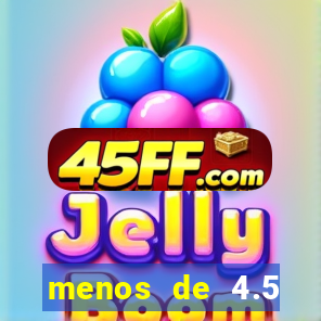 menos de 4.5 escanteios o que significa